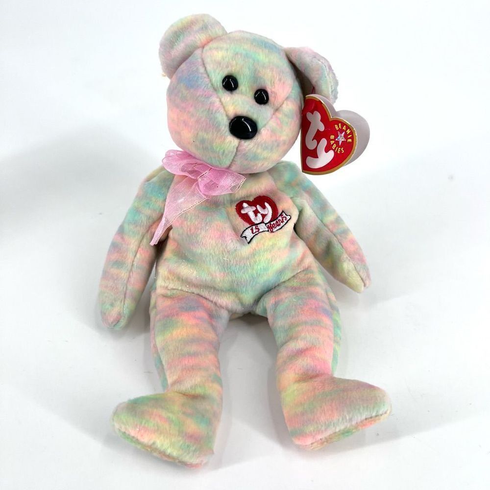 Celebrate TY Beanie Baby w/Silver Star on Swing Tag (15th Anniversary Bear)